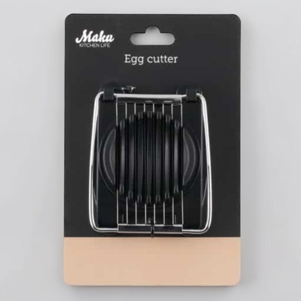 aelgmark egg cutter for slicing boiled eggs evenly for salads and sandwiches.