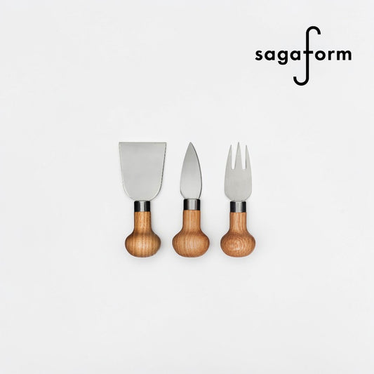 Nature 橡木手把起司甜點餐刀組