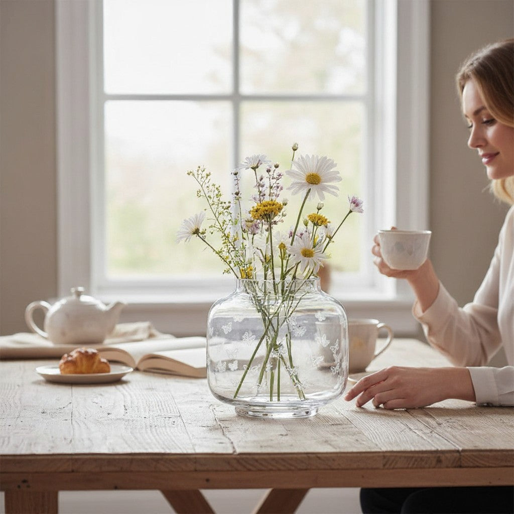 Butterfly 花影蝶飛花器