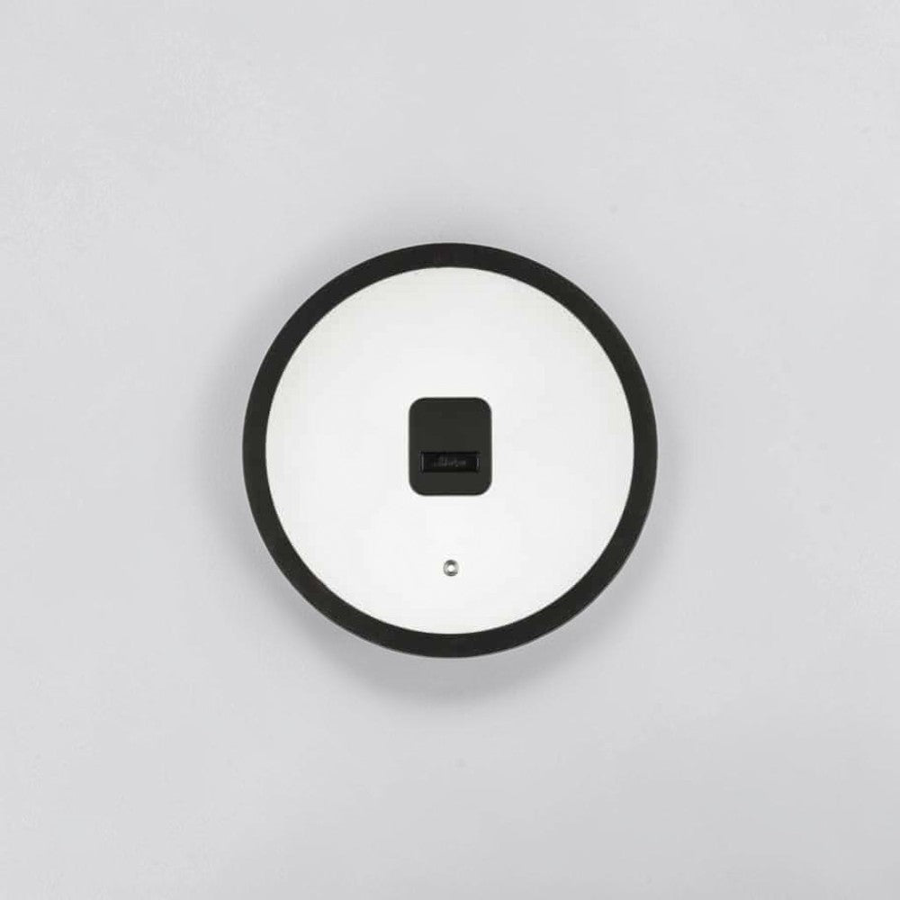 aelgmark 24cm glass pot lid with black silicone rim and steam vent, clear view for cooking