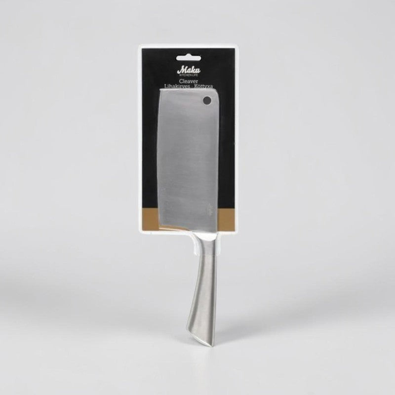 aelgmark cleaver knife with stainless steel blade and handle, ideal for chopping meat and vegetables.