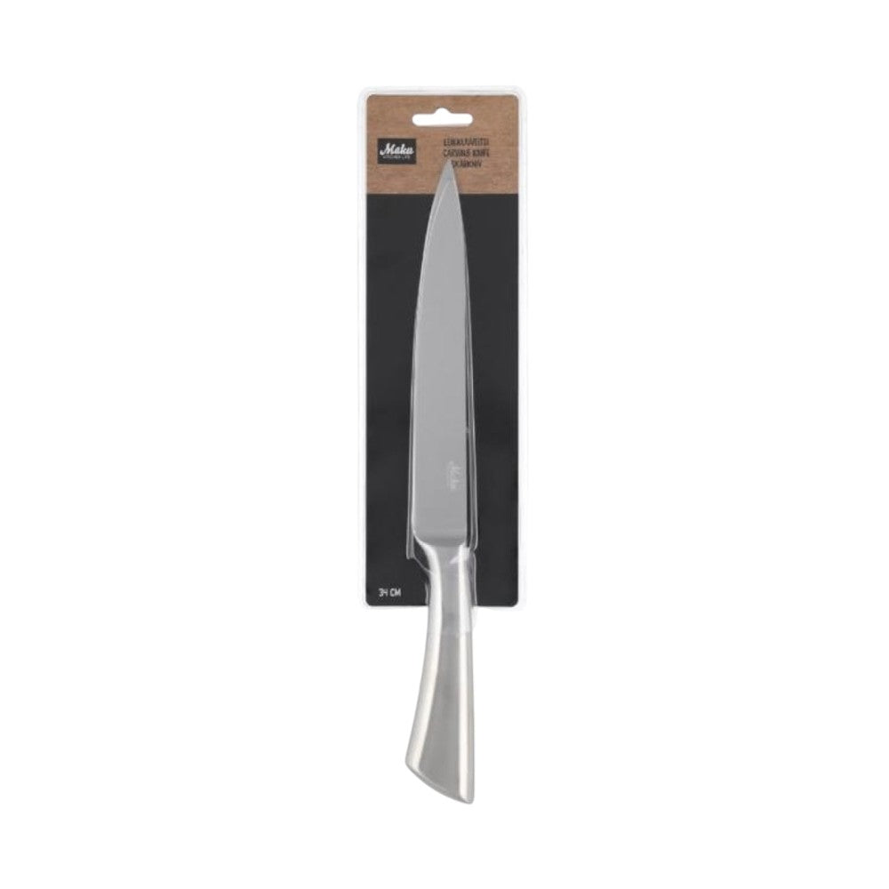 aelgmark 北歐生活選物 stainless steel carving knife, 34cm, ergonomic handle, ideal for carving and slicing meats.
